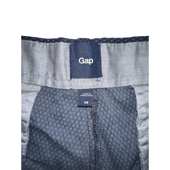 GAP Men's Flat Front Blue Shorts-Size 38 Pockets Polo Golf Casual Above Knee - Picture 7 of 10